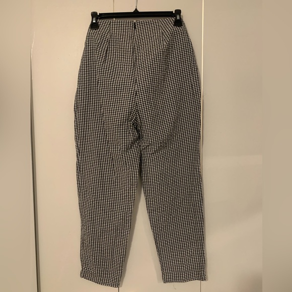 Free People Black and White Checkered Pants - Picture 3 of 3